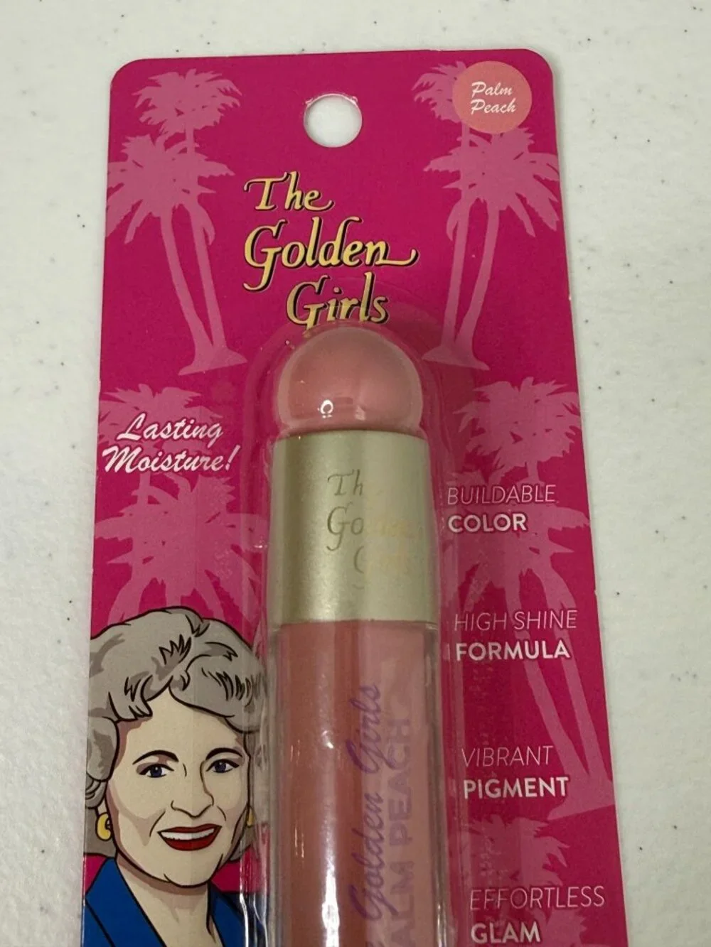 Golden Girls Rose Pink Lip Gloss New Collectible Beauty